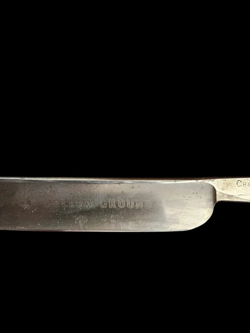 Straight Razor By Challenge Razor Work Hollow Ground Bridgeport Connecticut Blue